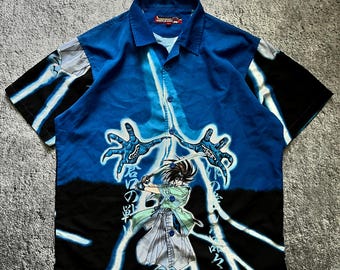 Vintage Rare Dnon Jeans 90s Anime Samurai Shirt Men's Size L