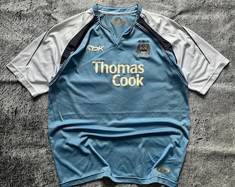 Vintage Reebok Manchester City 2006/2007 Away Football Soccer Jersey Shirt Size L