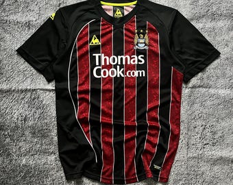 Vintage Rare Le Coq Sportif Manchester City 2008/09 Shirt Soccer Jersey Size M