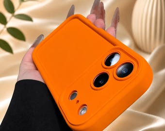 Custodia per telefono in silicone liquido morbido, protezione per la fotocamera, antiurto, con paraurti e design elegante di alta qualità.