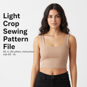 Light Crop Cardigan Sewing Pattern PDF, Women’s Bolero Top Pattern XS-XL, Summer Crochet Style Crop Top, Lightweight Cardigan,