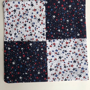 Red, white, blue stars patriotic placemat
