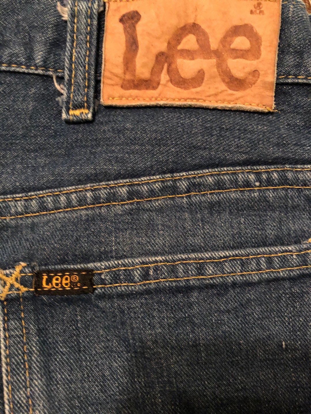 Ladies Vintage Lee Jeans. Circa 1980s. 33/34. Good Color. Look Etsy