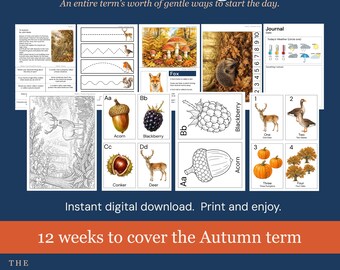 Autumn Morning Basket Bundle | Printable | Charlotte Mason | Home Learning