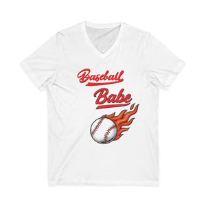 Baseball Babe Tee | Flaming Baseball Vintage Script