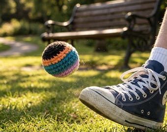 Handmade Crochet Juggling Balls Set, Eco Friendly Knit Bean Bags, Circus Gift Pack