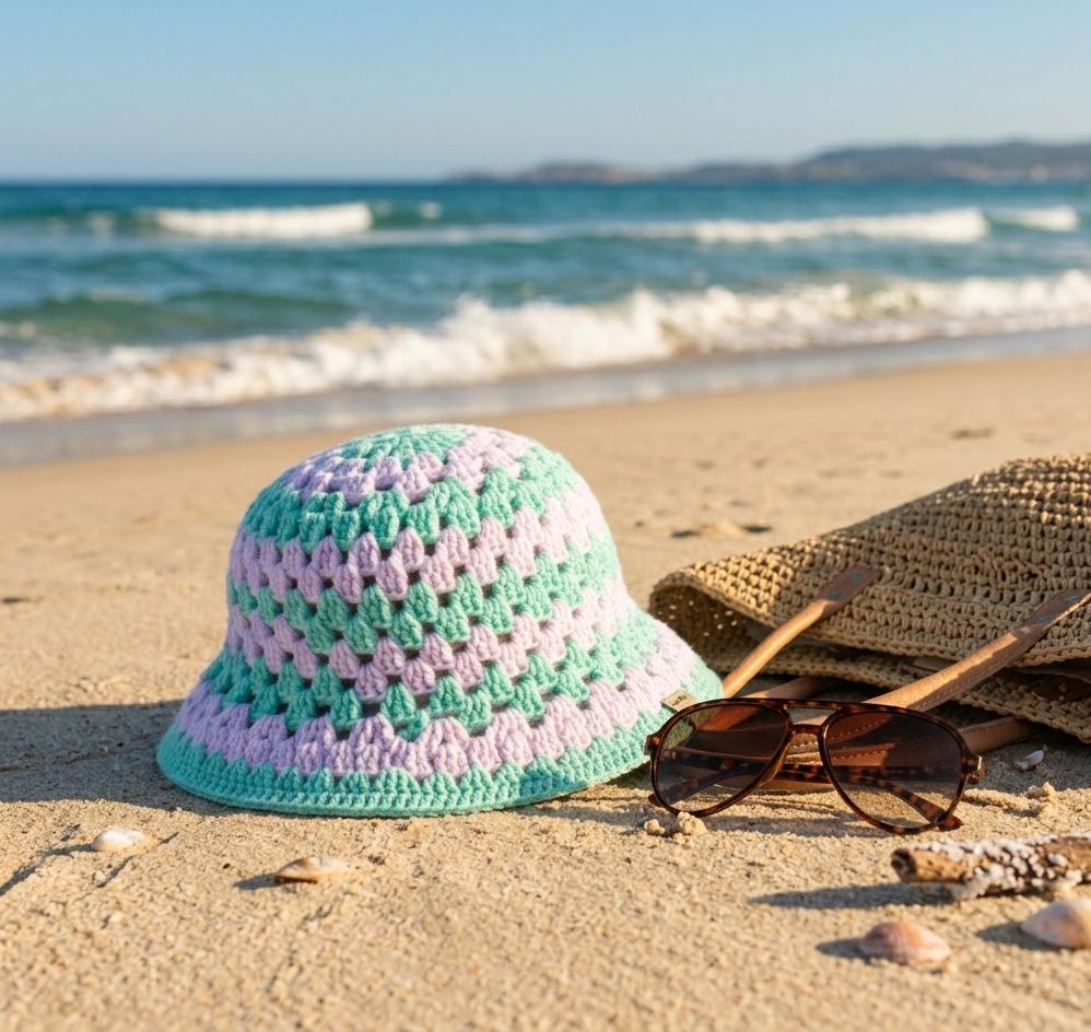 Granny Stitch Sun Hat Crochet Pattern, Beginner-friendly Summer Bucket ...