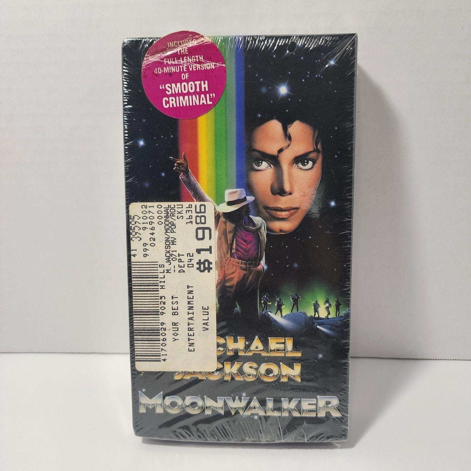 SEALED Vintage Michael Jackson Moonwalker VHS Smooth Criminal