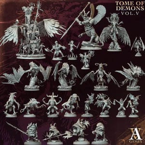 Tomo de los Demonios - Vol. V de ArchvillainGames / Miniaturas impresas en 3D
