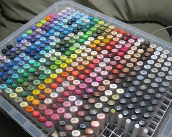 Copic Marker Storage Box Holds & Organizes 358+ Sketch lot (NO Markers Included)