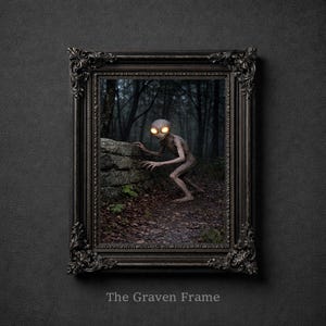 Dover Demon - Massachusetts - Cryptid Wall Art, Dark Academia Artwork, Mythical Creature Print (Digital Download)