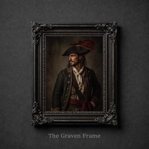 John Rackham "Calico Jack" - South Carolina - afdrukbare muurkunst, piratenlegendes, AC: zwarte vlag, onverklaard Amerika (digitale download)