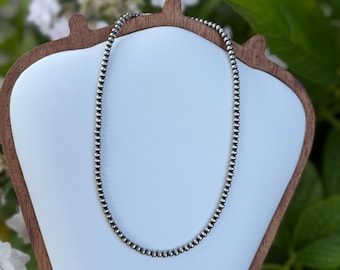Sterling Sliver Navajo Pearls - 4mm