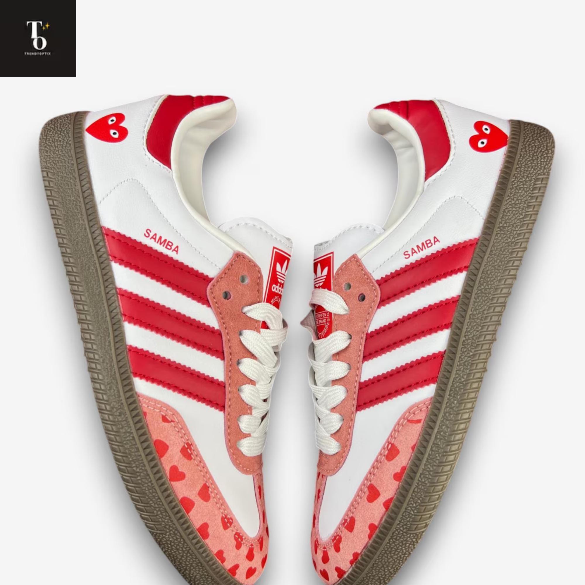 adidas gazelle silver green womens adidas Samba OG Cloud White Collegiate Red Gum (GS) – YankeeKicks Online main image 0