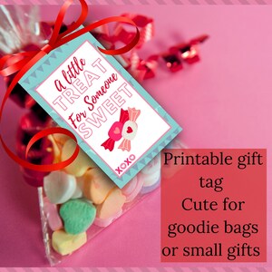 Étiquette cadeau Saint-Valentin pour camarades de classe, petite gâterie pour quelqu'un de doux, sac de bonbons, xoxo