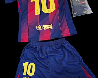 ラミン・ヤマル #19 バルセロナ キッズ サッカー ジャージ セット
