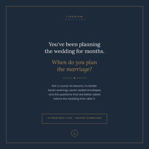 The Engagement Box | Christian Marriage Prep for Engaged Couples | 7 Printable Evenings | Covenant Book, 32 Questions, Journal | Download