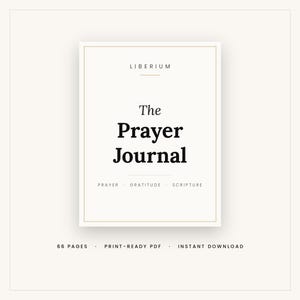 Prayer Journal Printable, Christian Gratitude & Scripture Journal PDF, Daily Devotional Planner, Faith Journal, Instant Download A4 Letter