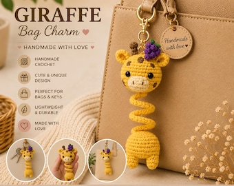 Handgemachte Giraffe Taschenanhänger Muster (PDF)