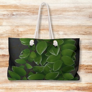 Solomon&#39;s Seal Botanical Weekender Bag: Nature Lover Travel Tote