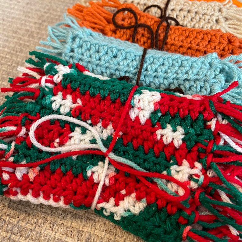 Mug Rugs Crocheted coasters that look like rugs for your image 1