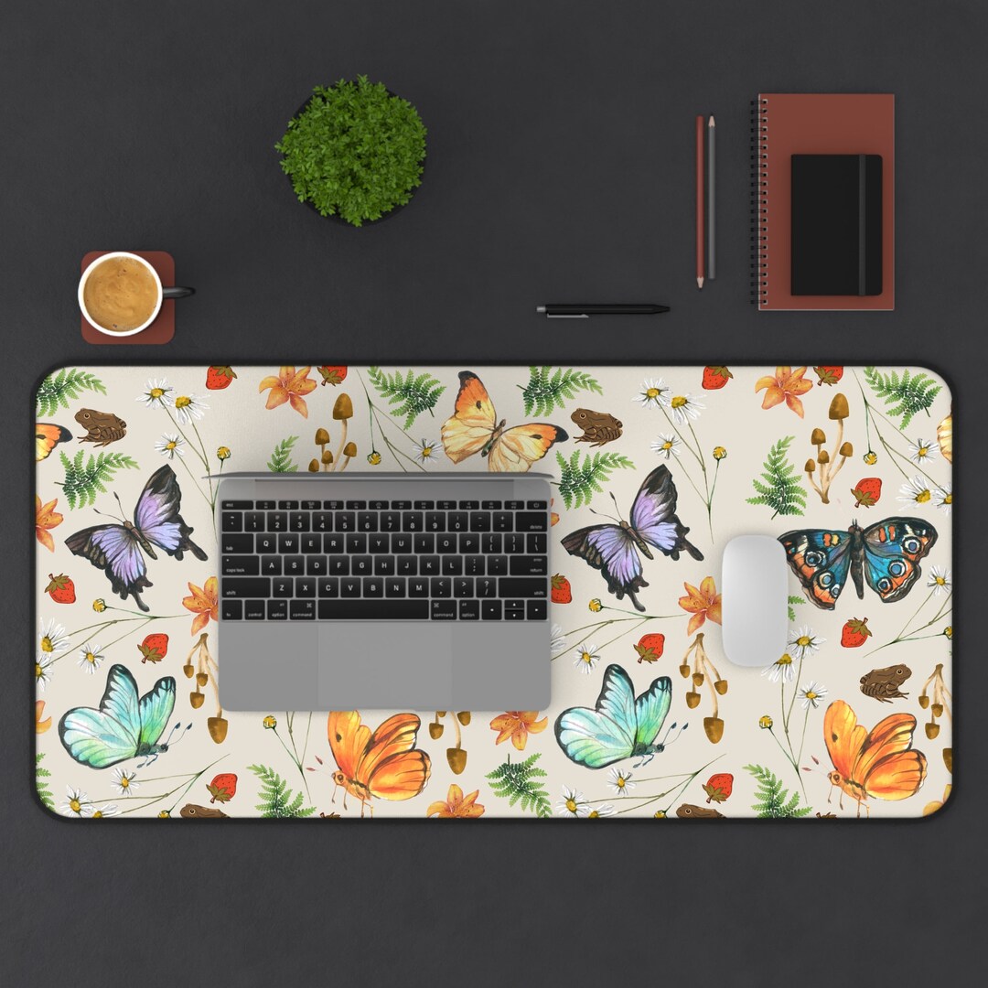 Computer Decorations Creatures Magical Forest Creatures and Friends Computer Desk Mat - Etsy