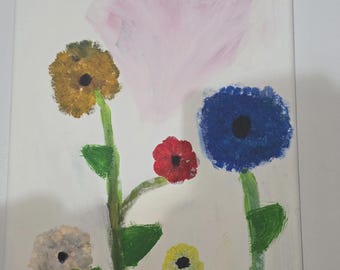 Child’s Flower Illustration – Handmade Drawing by 8-Year-Old Artist