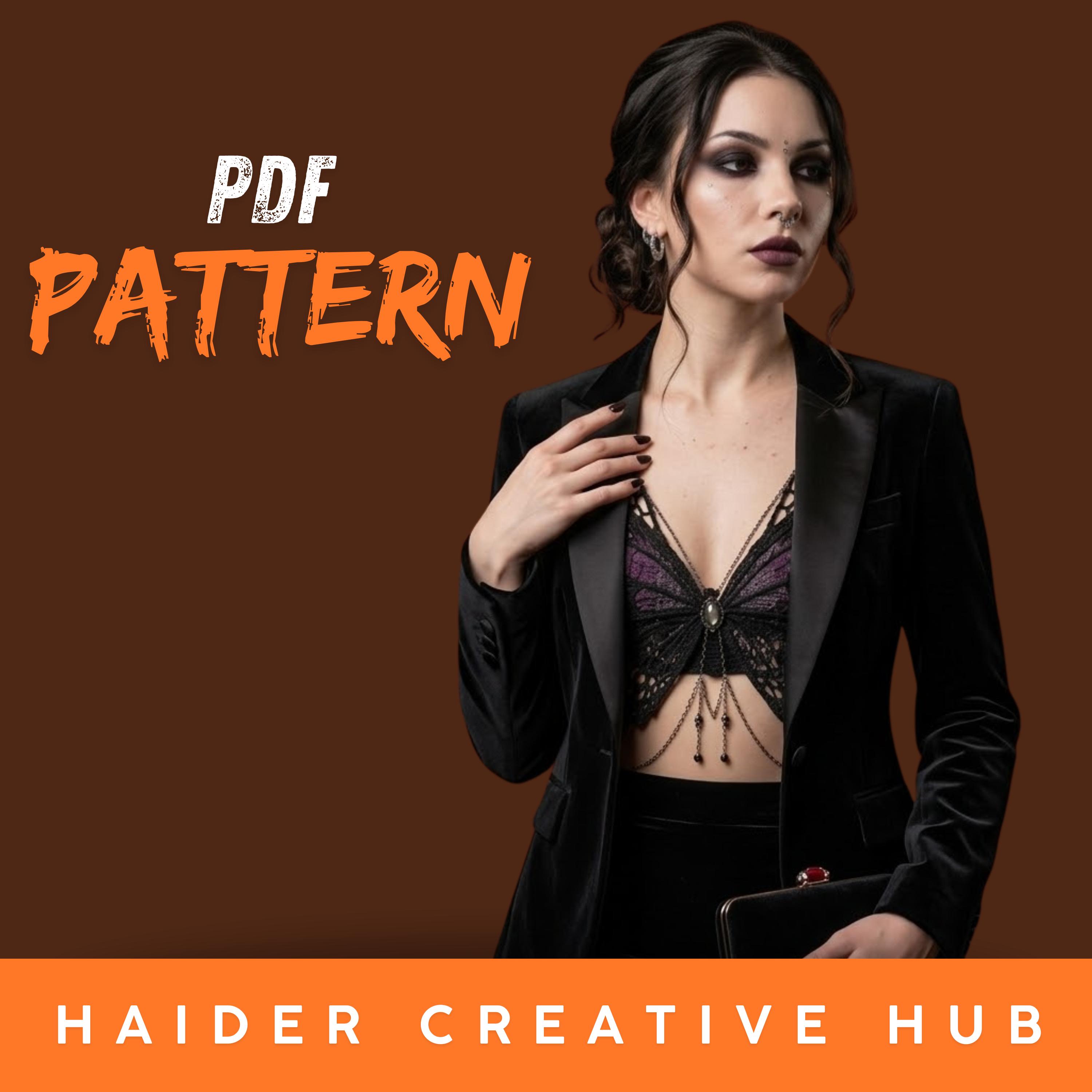 Butterfly Bralette Crochet Pattern PDF