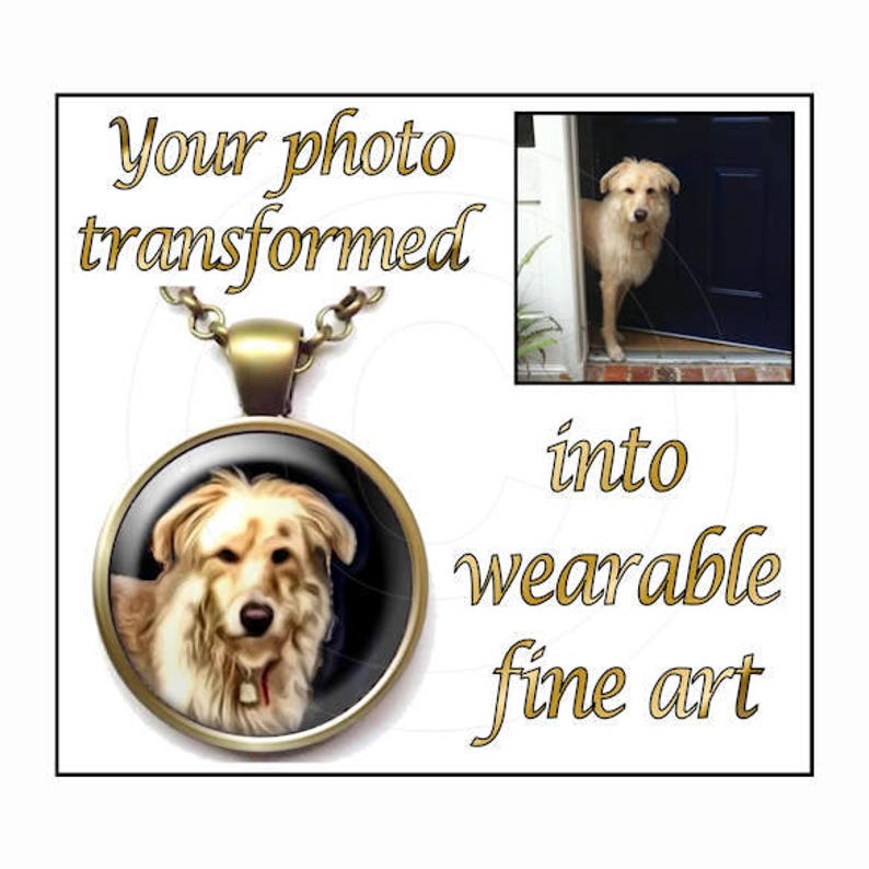 Backpack Clip Pet Bereavement Your Pet Portrait Digitally Painted Key Ring Custom Portrait in a Clip Purse Clip Your Choice of Finish