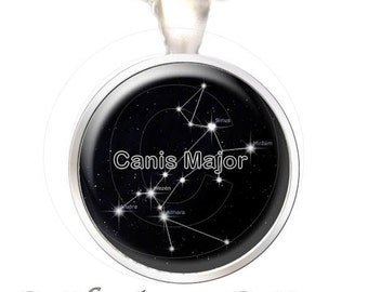 Greyhound Pendant, Canis Major Constellation - Your Choice of Finish