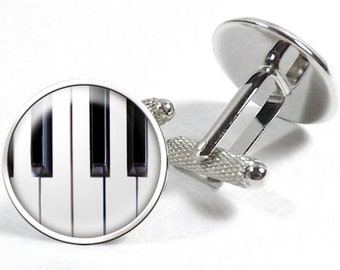 Piano CuffLinks, Pianist CuffLinks, Orchestra CuffLinks, Musician Cufflinks, Music Student CuffLinks, Gift for Musician, Musical Gift