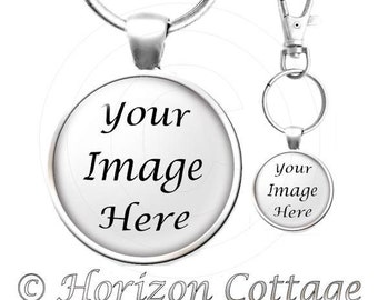 Custom Key Clip, Your Own Picture or Quote - Your Choice of Finish