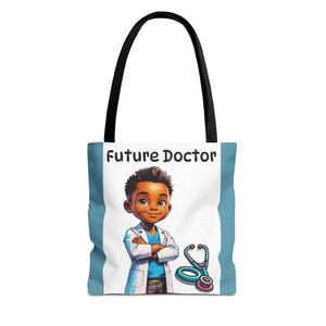 Sac fourre-tout d'école personnalisé Future Doctor - Idéal pour les étudiants, cadeau, retour à l'école, respectueux de l'environnement, sac personnalisé