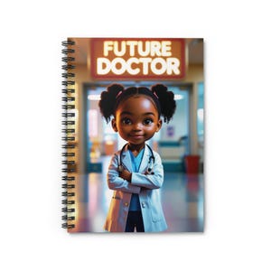 Cuaderno de espiral "Futuro Doctor": un regalo ideal para niños que aspiran a ser profesionales de la medicina, diario, regreso a clases y motivación.