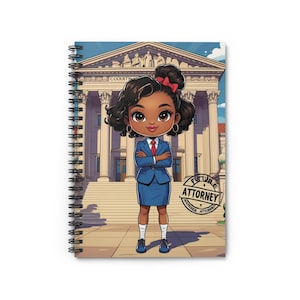 Cuaderno de espiral para aspirantes a abogados (líneas rayadas), diario para futuros abogados, diario de profesión jurídica, regalo para estudiantes