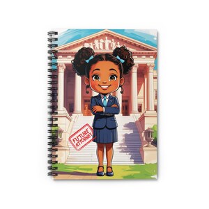 Cuaderno de espiral para futuros abogados: líneas rayadas, cuaderno inspirador, material para estudiantes, sueños legales, regreso a clases, regalo para futuros [...]