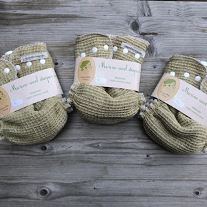 3 Stück Merinowolle Stoff-Windel Überzieher / Windel Set / Windel Set / Größe XL