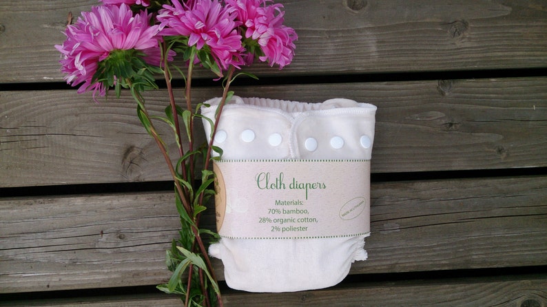 soft bamboo velour cloth diaper / cloth nappy by Responsible Mother Lithuanian hand made / eco friendly image 1