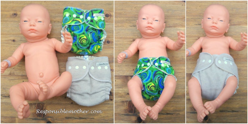 soft bamboo velour cloth diaper / cloth nappy by Responsible Mother Lithuanian hand made / eco friendly image 8