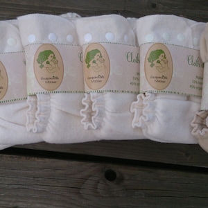 Best cloth diapers 5 pc Hemp organic cotton cloth diaper pack + 1pc merino wool diaper cover / cloth nappy set Handmade Lithuanian / organic