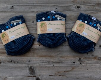 3pc merino wool diaper covers/ soakers / pack / set / nappy wraps / cloth diapers / cloth nappy / wool wrap / nighttime