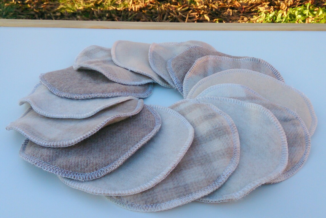 100 Merino Wool Sandy Color Nursing Pads/ Breastfeeding Pads Etsy