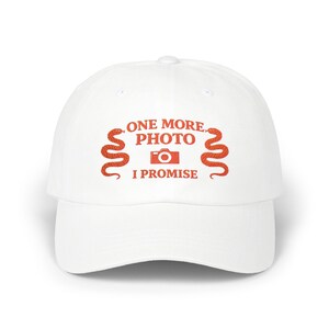 One More Photo I Promise Hat, Funny Photographer Hat, Embroidered Dad Hat, Photography Gift, Camera Lover Gift