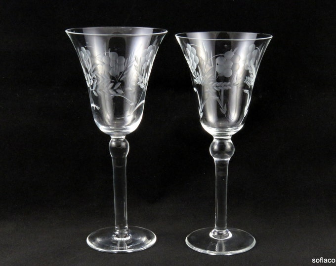 Lancaster Colony Danube Pattern Water or Wine Glasses / - Etsy
