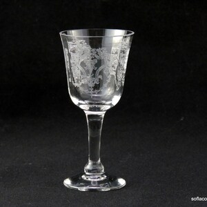 Morgantown Virginia Etch Cordial / Likörglas ca. 1920er 1930er (Single)