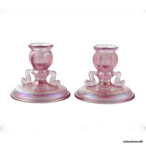 Fenton candlestick holders - Etsy 日本