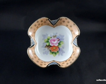 Noritake Rose Pattern Footed Bowl or Nut Dish / Candy Dish - Vintage 1920s 1930s Noritake China