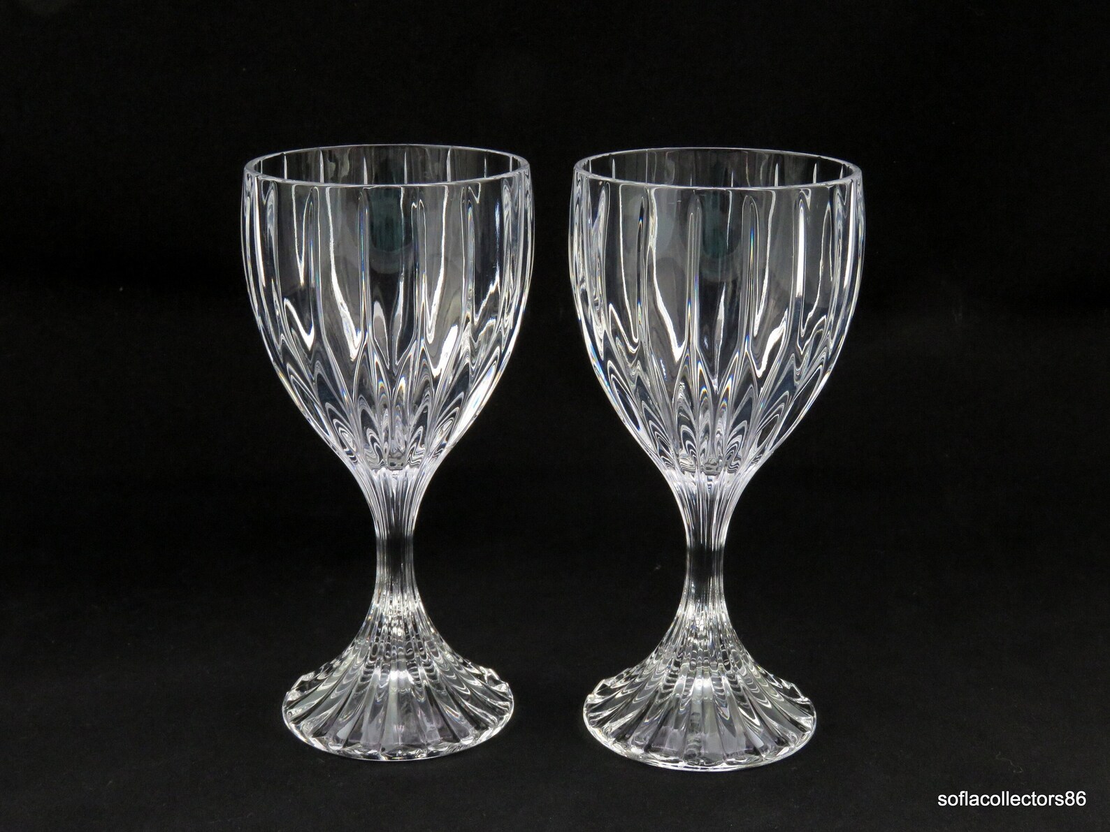 Mikasa Park Lane Water / Wine Goblets or Glasses Vintage Etsy