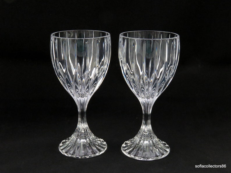 Mikasa Park Lane Water / Wine Goblets or Glasses Vintage Etsy