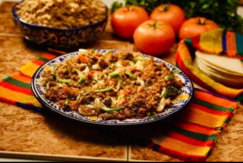 Machacado Carne Seca De Res Carne De Res Desmenuzada Jerkey Hecho A Mano De México Apodaca N.L. 4 onzas imagen 3